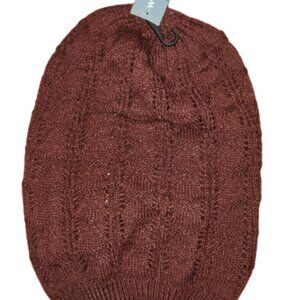 WetSeal Brown Knit Beanie || One Size NWT